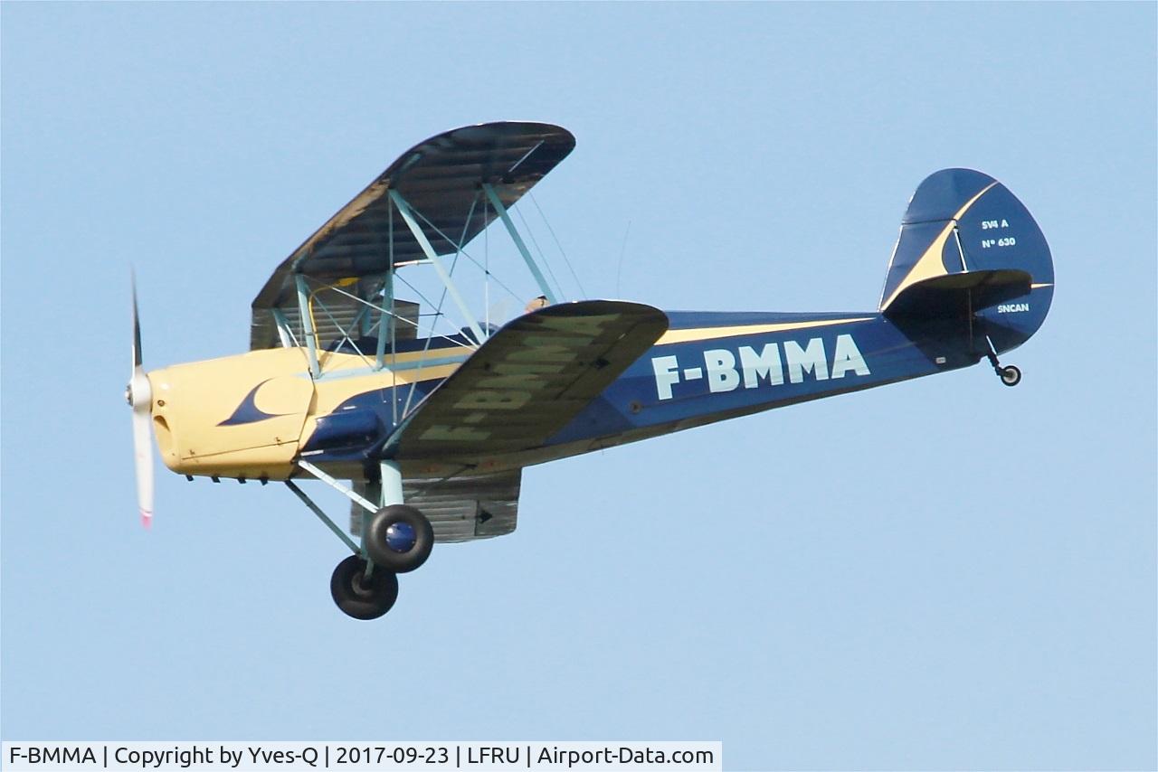 F-BMMA, Stampe-Vertongen SV-4A C/N 630, Stampe-Vertongen SV-4A, On display, Morlaix-Ploujean airport (LFRU-MXN) air show 2017