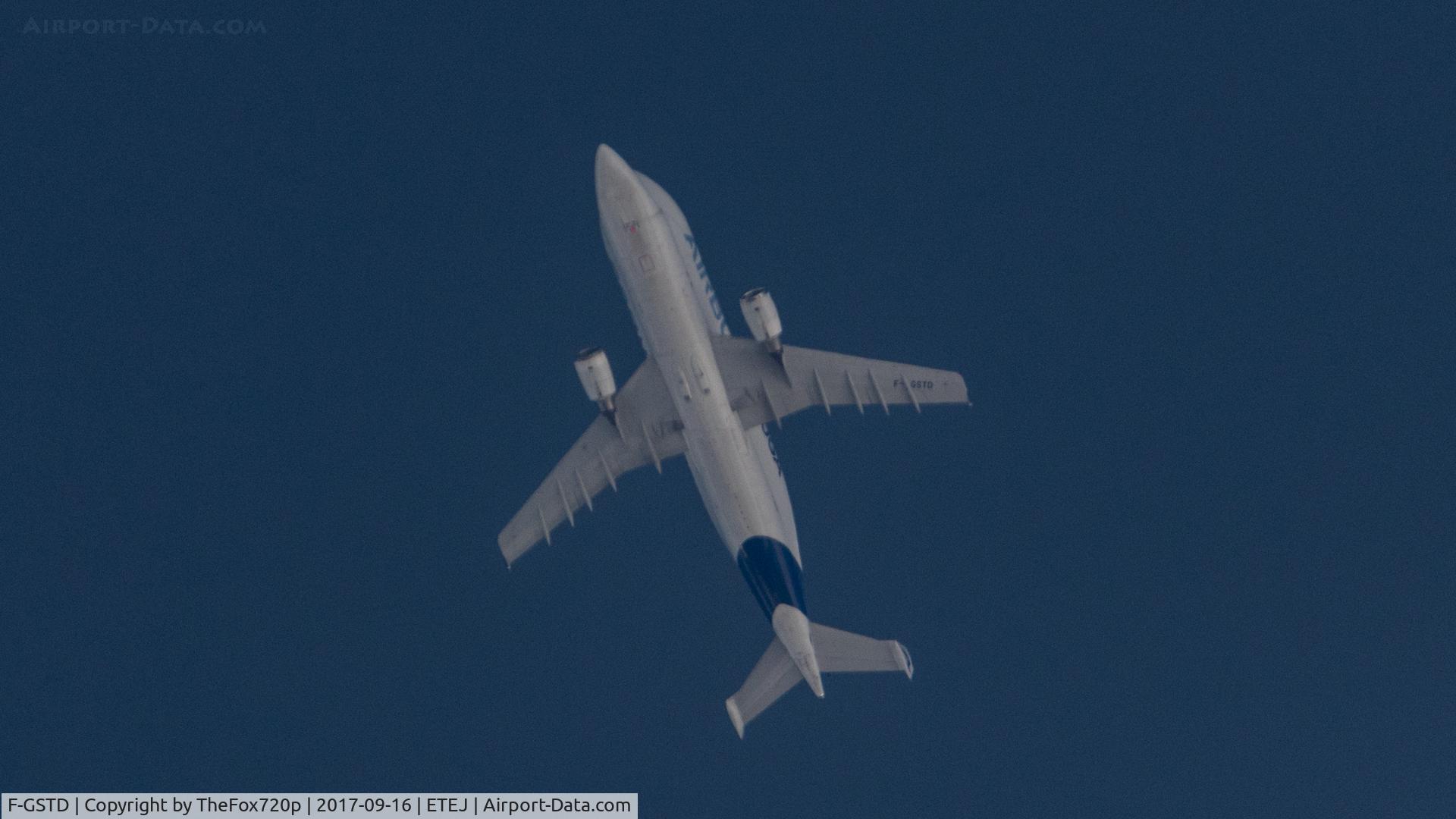 F-GSTD, 1998 Airbus A300B4-608ST Beluga C/N 776, Flying from Ingolstadt to Hamburg