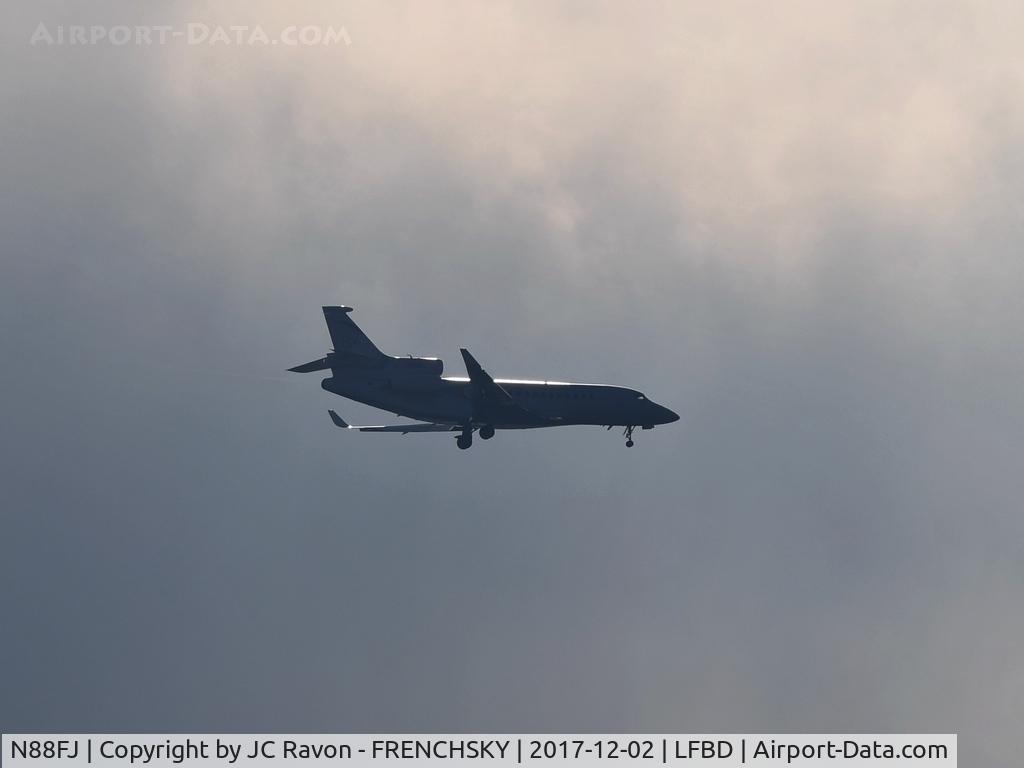 N88FJ, 2016 Dassault Falcon 8X C/N 420, very bad weather, F8X landing runway 23