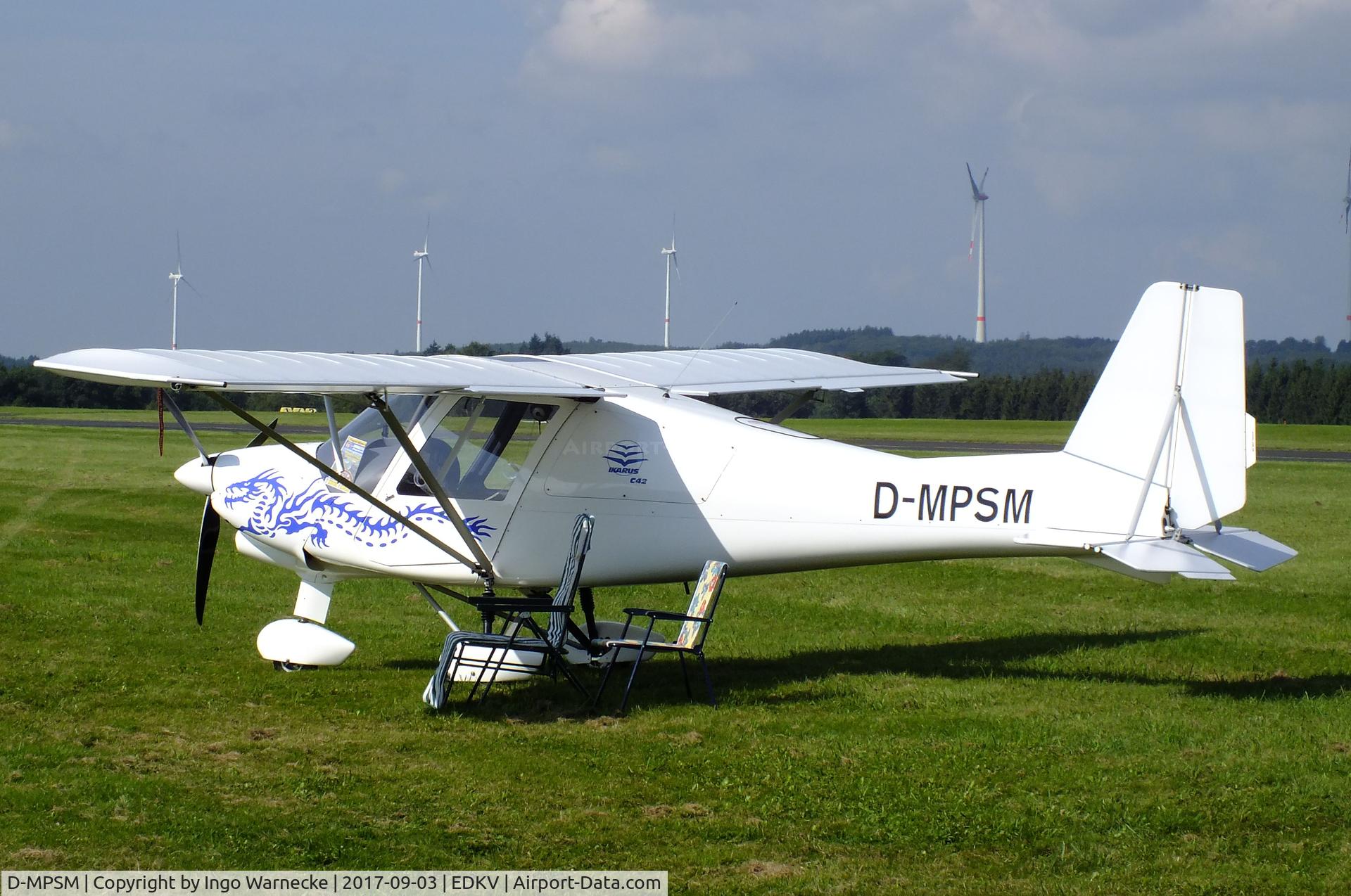 D-MPSM, Comco Ikarus C42 C/N Not found D-MPSM, Comco Ikarus C42 at the Dahlemer Binz 60th jubilee airfield display