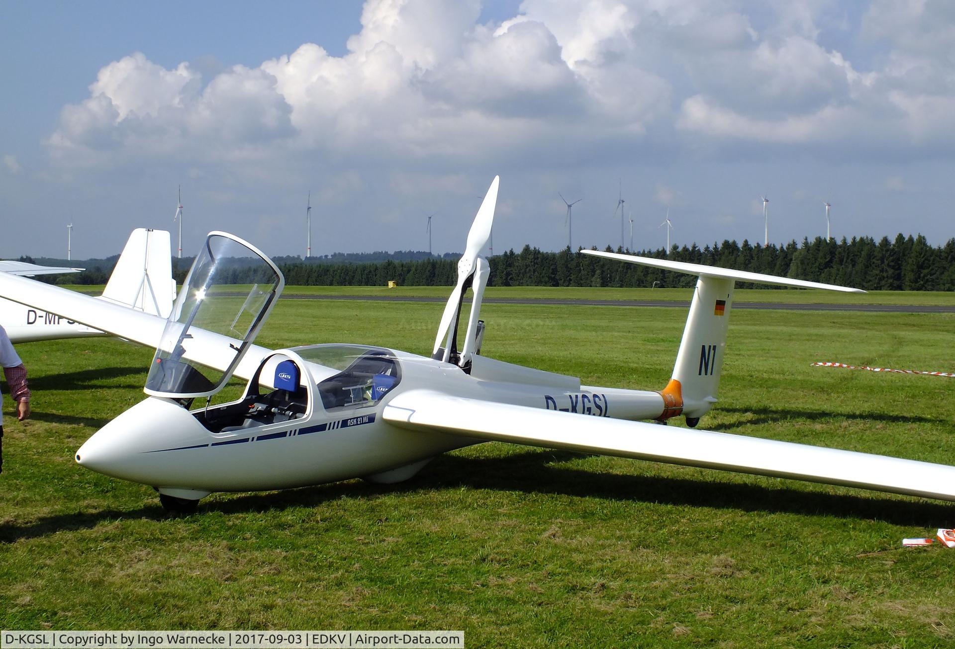 D-KGSL, Schleicher ASK-21Mi C/N 21886, Schleicher ASK-21Mi at the Dahlemer Binz 60th jubilee airfield display