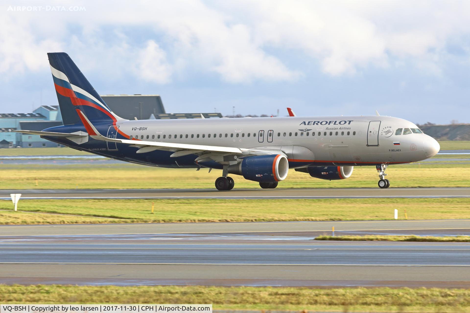 VQ-BSH, 2014 Airbus A320-214 C/N 6022, Copenhagen 30.11.2017