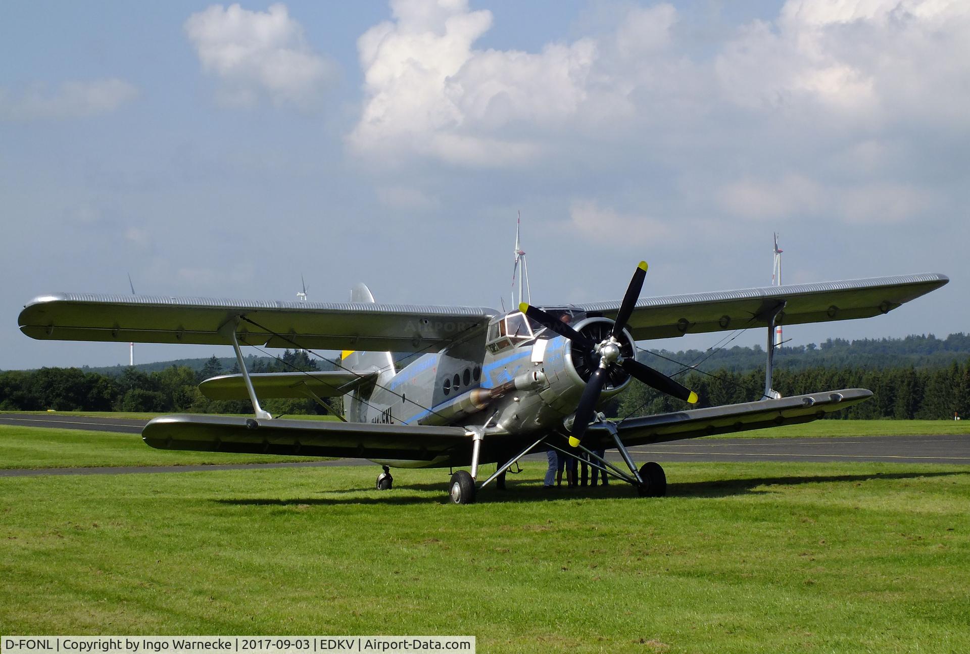 D-FONL, 1957 Antonov An-2T C/N 17802, Antonov An-2T COLT at the Dahlemer Binz 60th jubilee airfield display