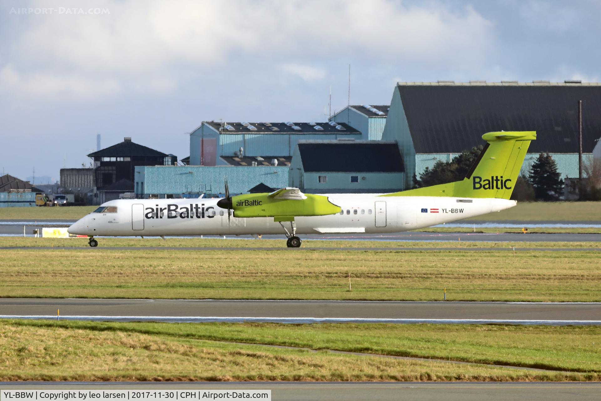 YL-BBW, 2013 De Havilland Canada DHC-8-402Q Dash 8 C/N 4448, Copenhagen 30.11.2017