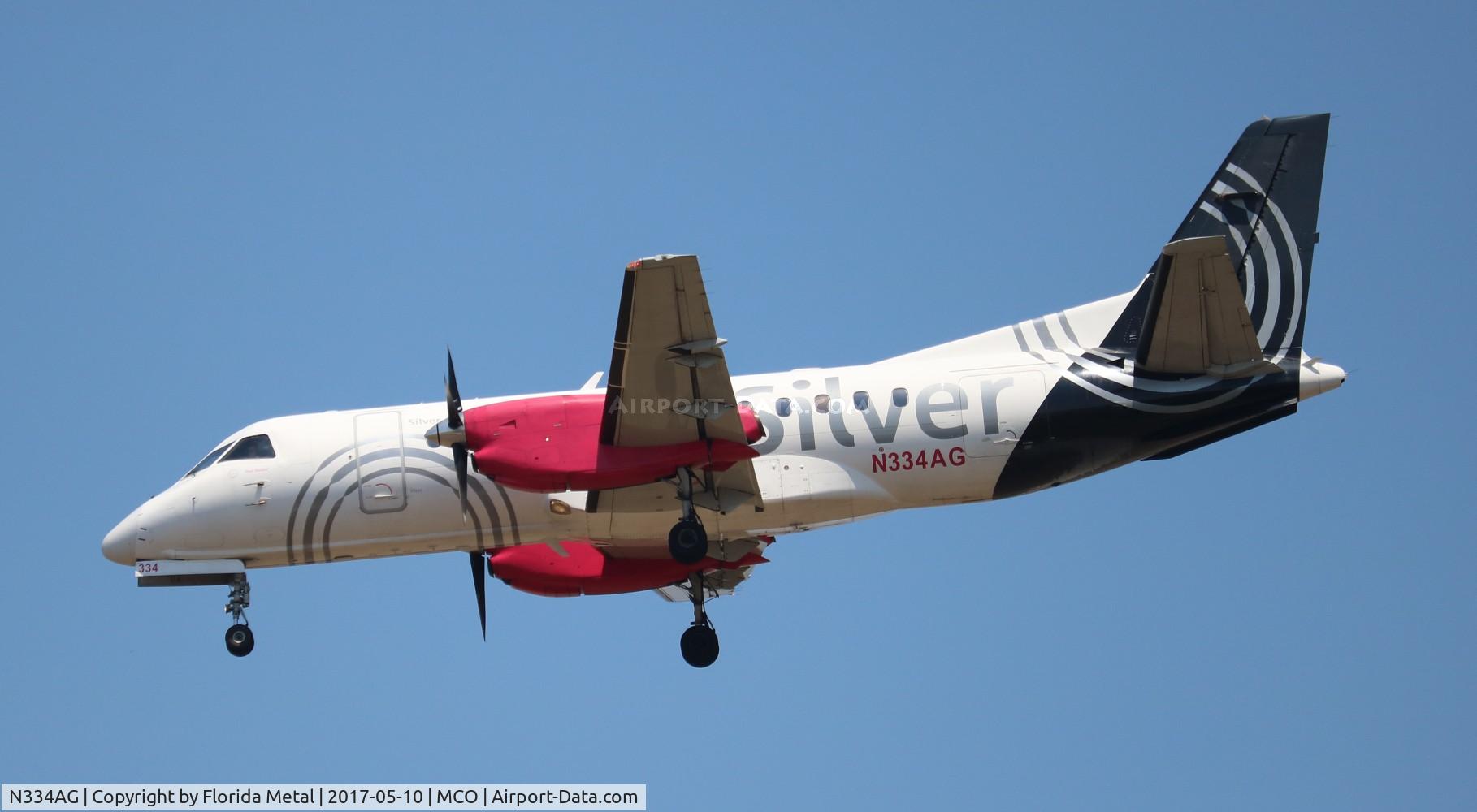 N334AG, 1998 Saab 340B C/N 340B-434, Silver Airways