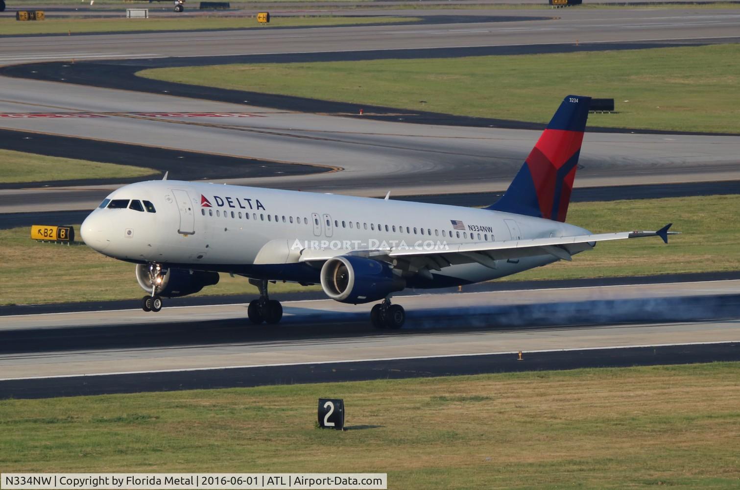 N334NW, 1992 Airbus A320-212 C/N 339, Delta