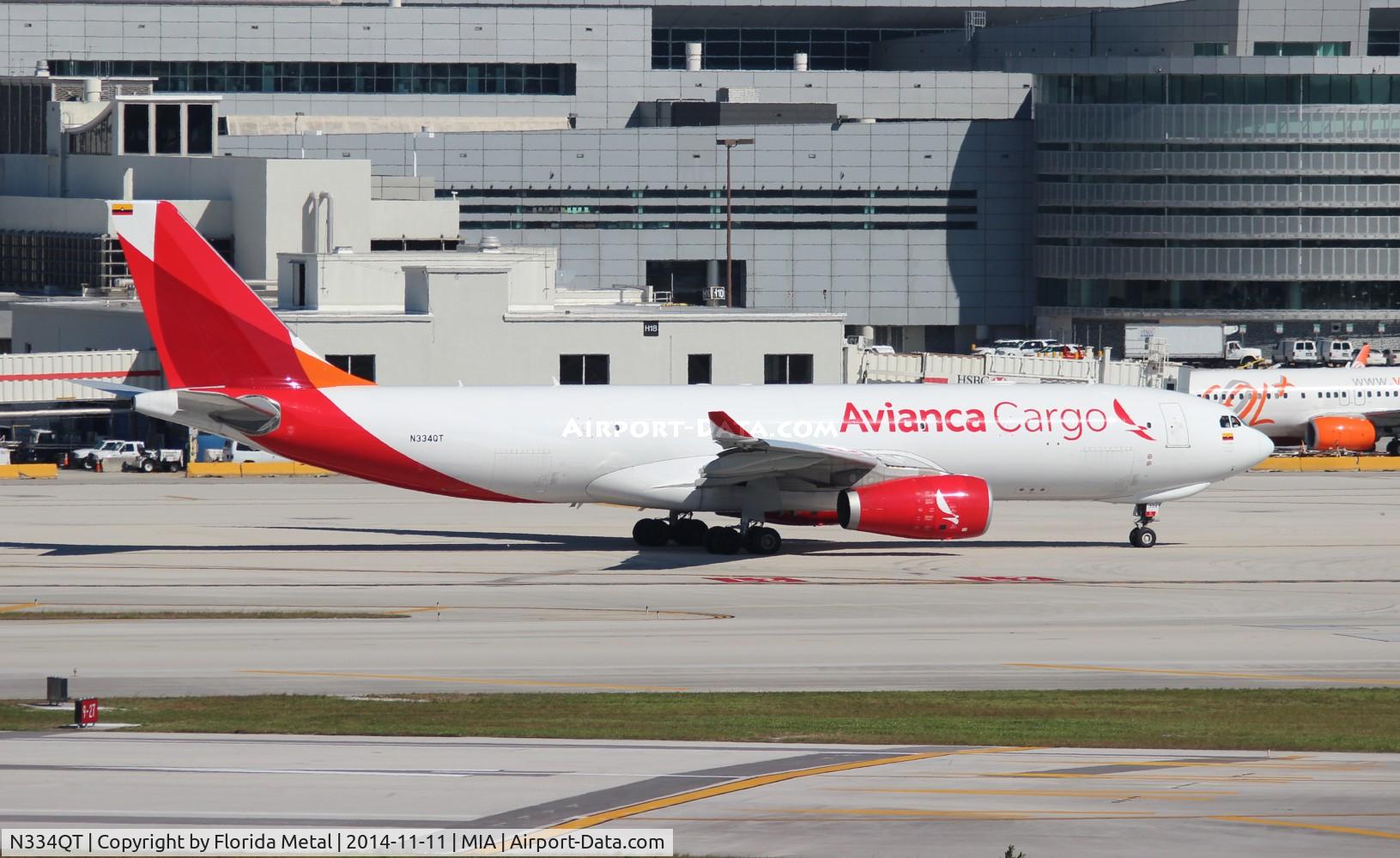 N334QT, 2013 Airbus A330-243F C/N 1448, Avianca Cargo