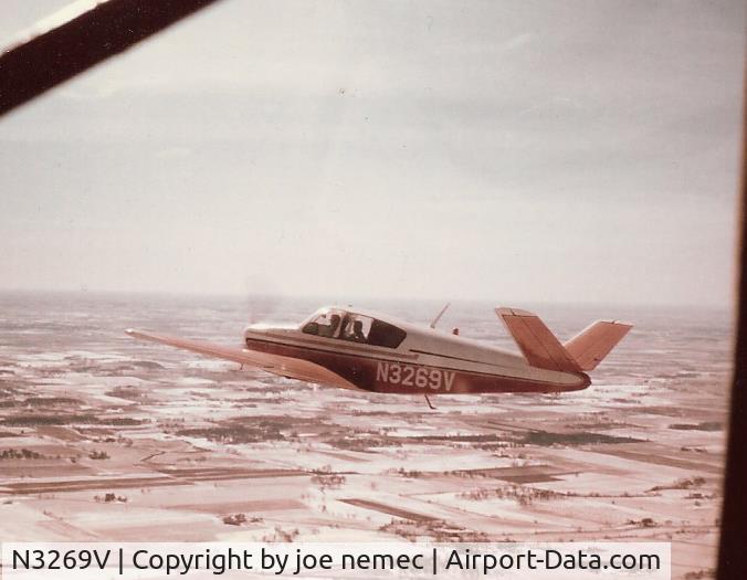 N3269V, 1947 Beech 35 Bonanza C/N D-717, Over Wisconsin 1966
