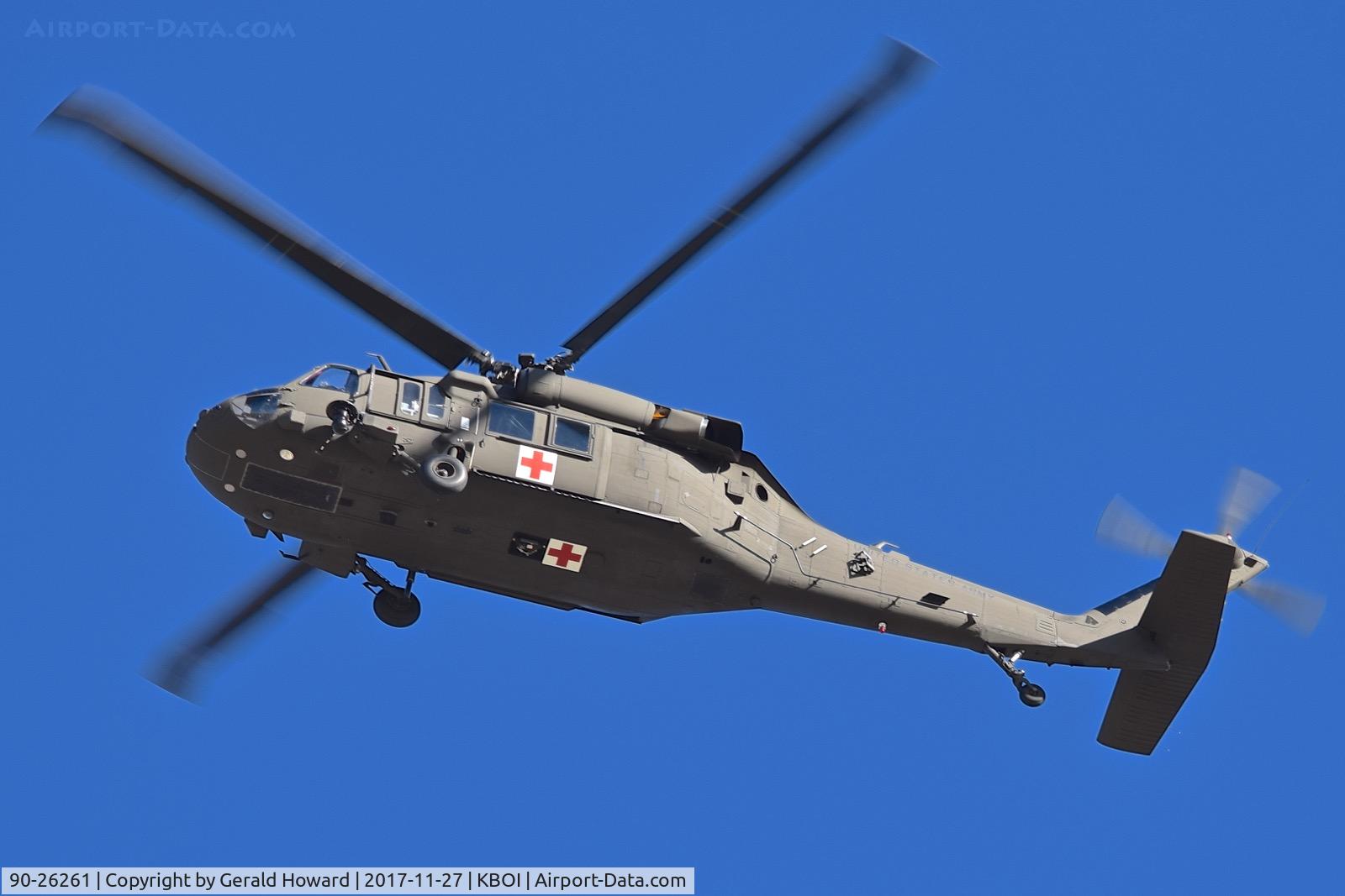 90-26261, Boeing UH-60L C/N 70-4124, Departing BOI.  1-183rd AVN BN, Idaho Army National Guard.