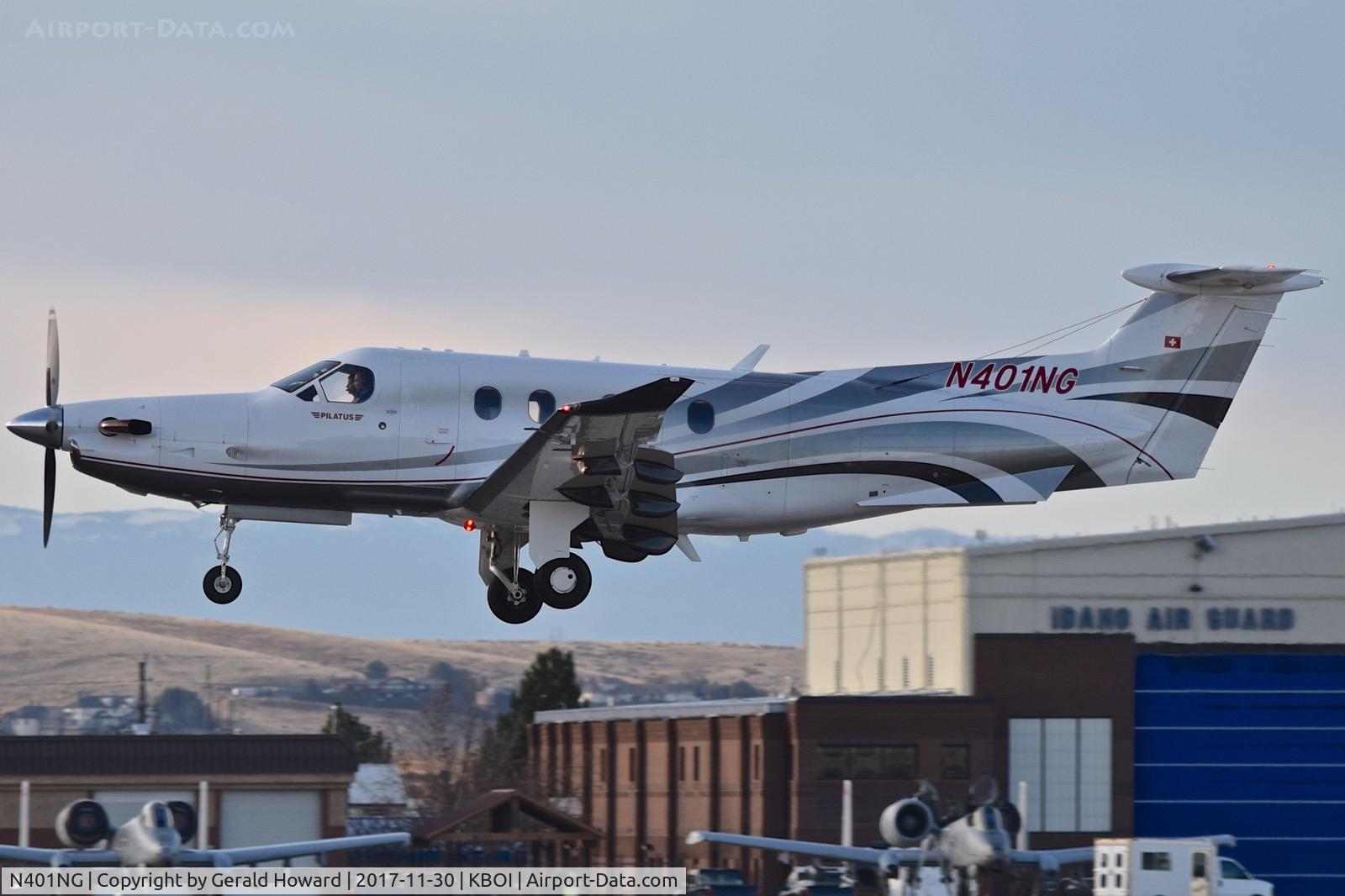 N401NG, 2013 Pilatus PC-12/47E C/N 1401, Take off from RWY 10L.