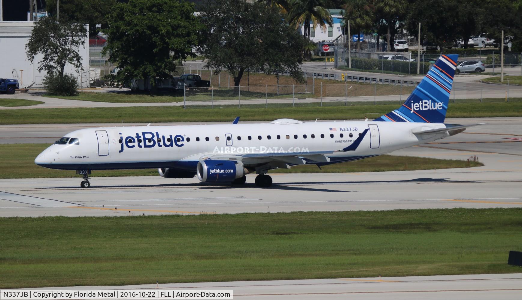 N337JB, Embraer ERJ-190-100 IGW 190AR C/N 19000473, Jet Blue