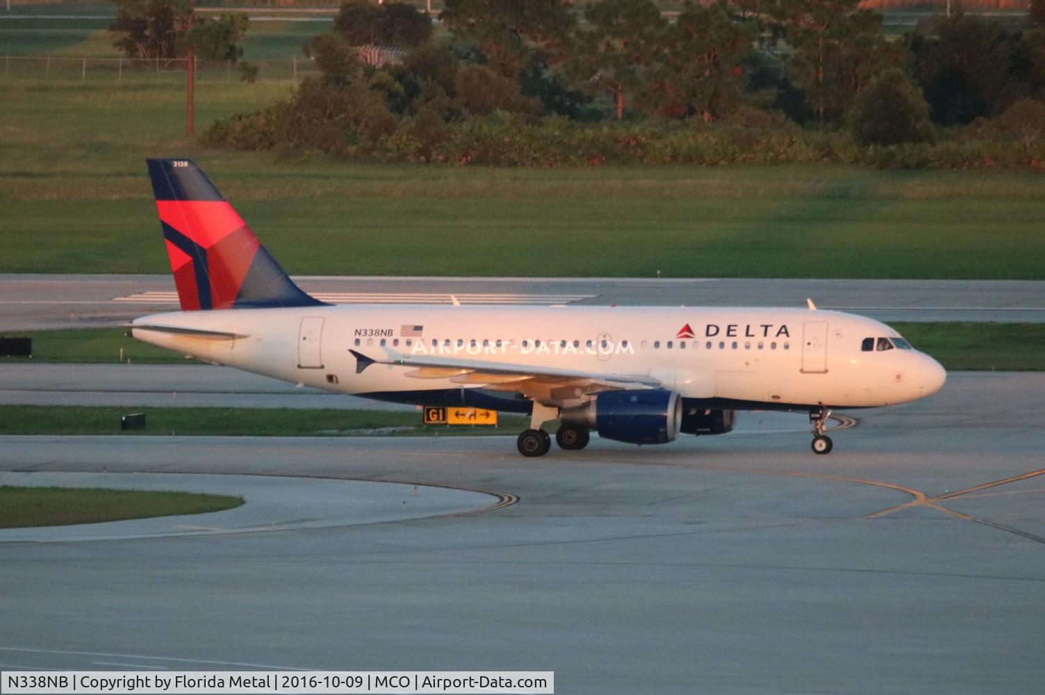 N338NB, 2002 Airbus A319-114 C/N 1693, Delta