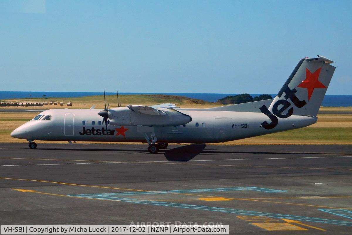 VH-SBI, 2004 De Havilland Canada DHC-8-315Q Dash 8 C/N 605, At New Plymouth