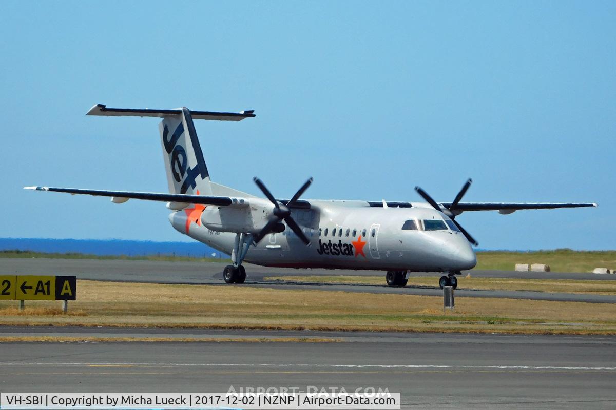 VH-SBI, 2004 De Havilland Canada DHC-8-315Q Dash 8 C/N 605, At New Plymouth