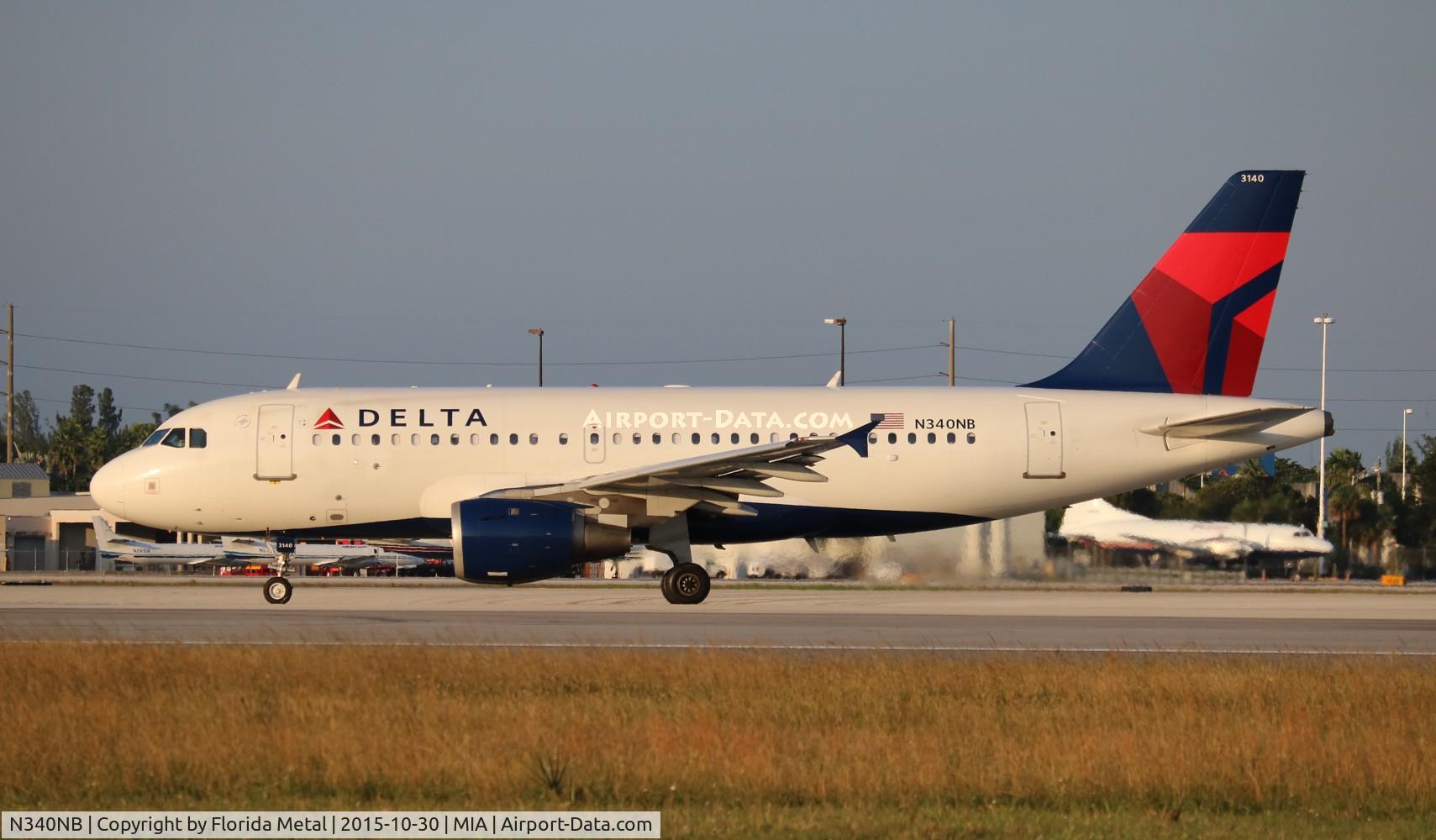 N340NB, 2002 Airbus A319-114 C/N 1714, Delta