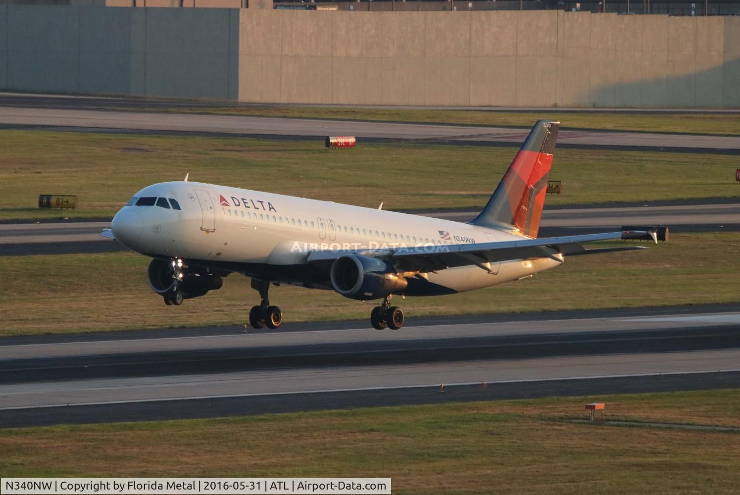 N340NW, 1992 Airbus A320-212 C/N 372, Delta