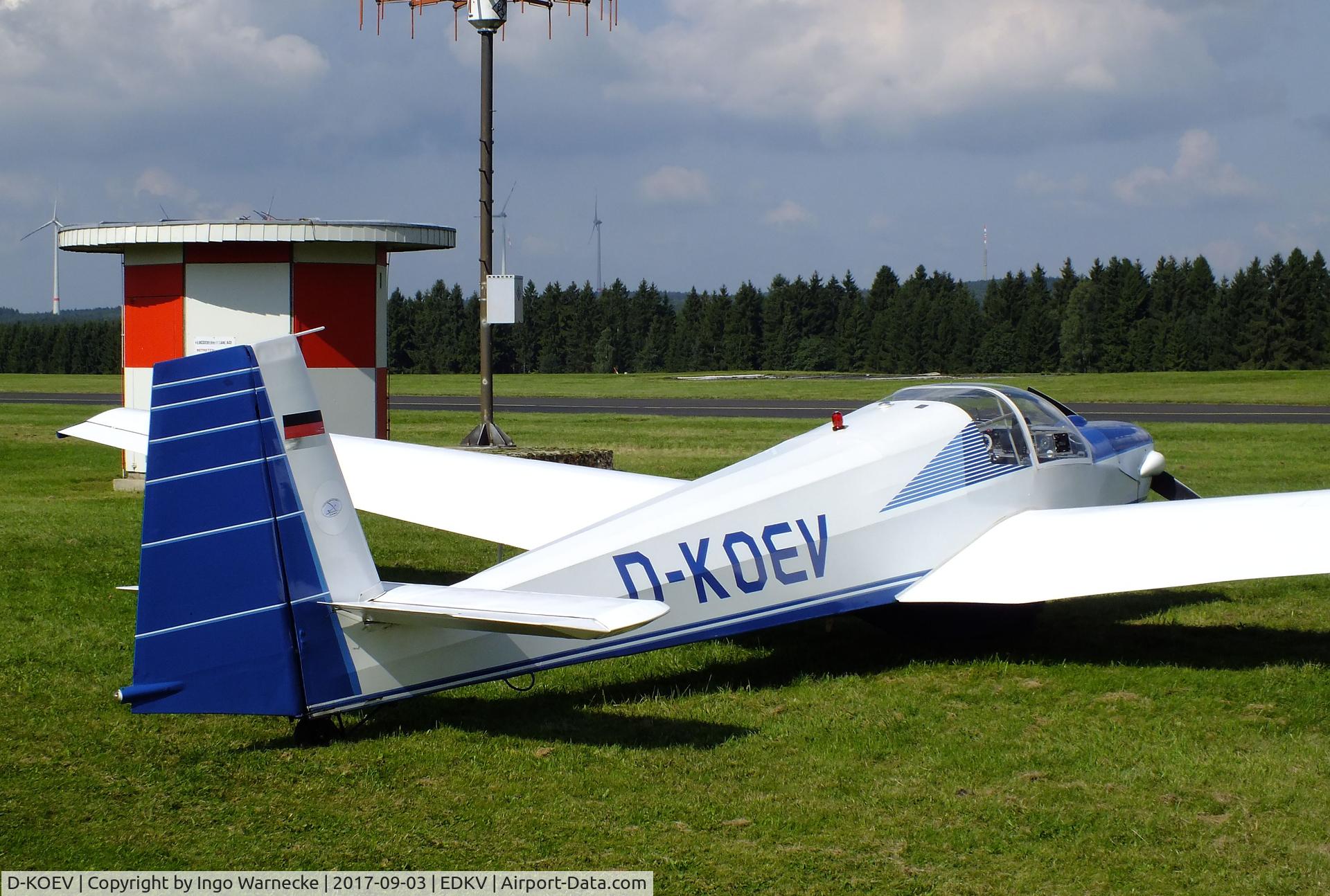 D-KOEV, Scheibe SF-25C Falke C/N 4480, Scheibe SF-25C Falke at the Dahlemer Binz 60th jubilee airfield display