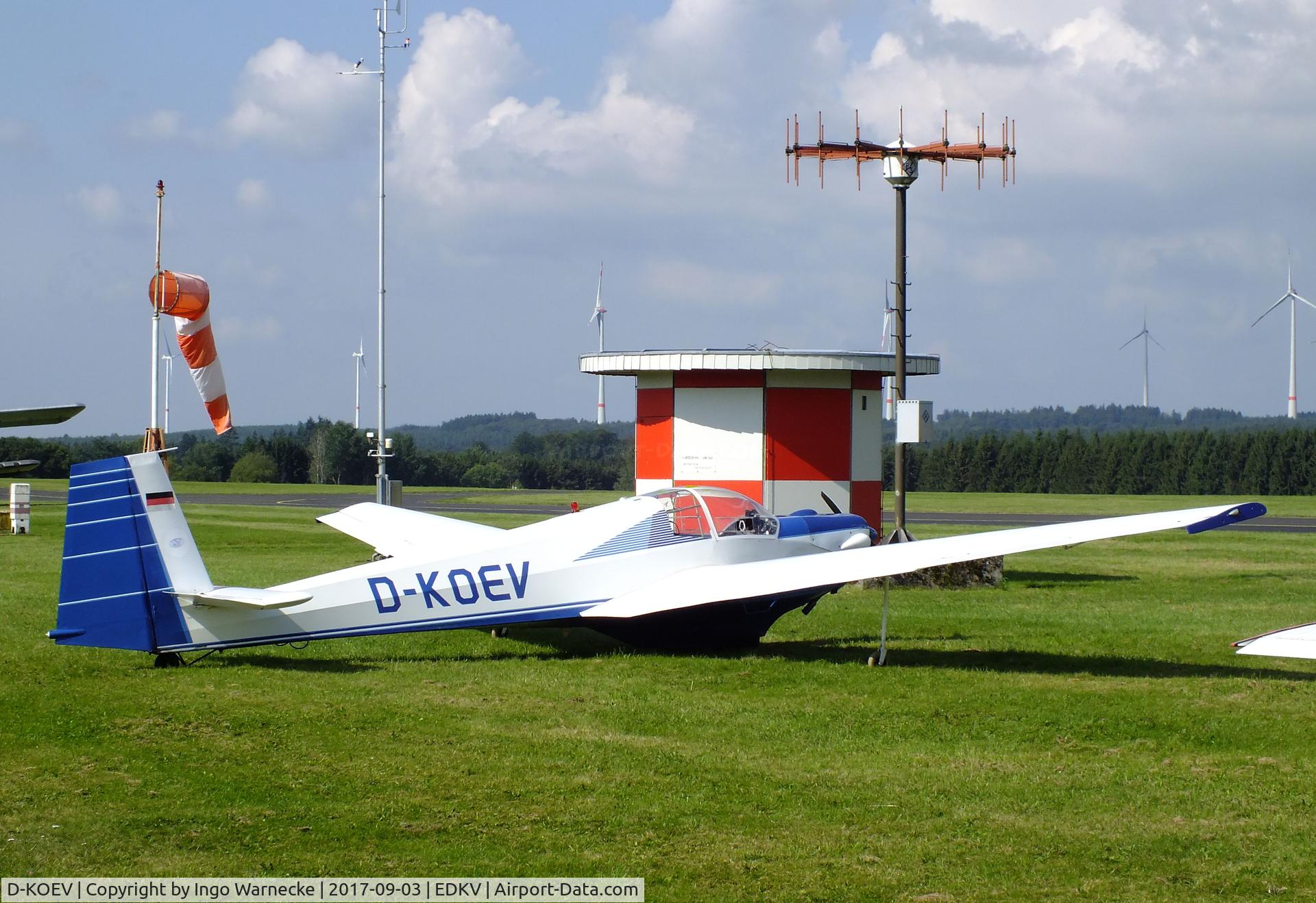 D-KOEV, Scheibe SF-25C Falke C/N 4480, Scheibe SF-25C Falke at the Dahlemer Binz 60th jubilee airfield display