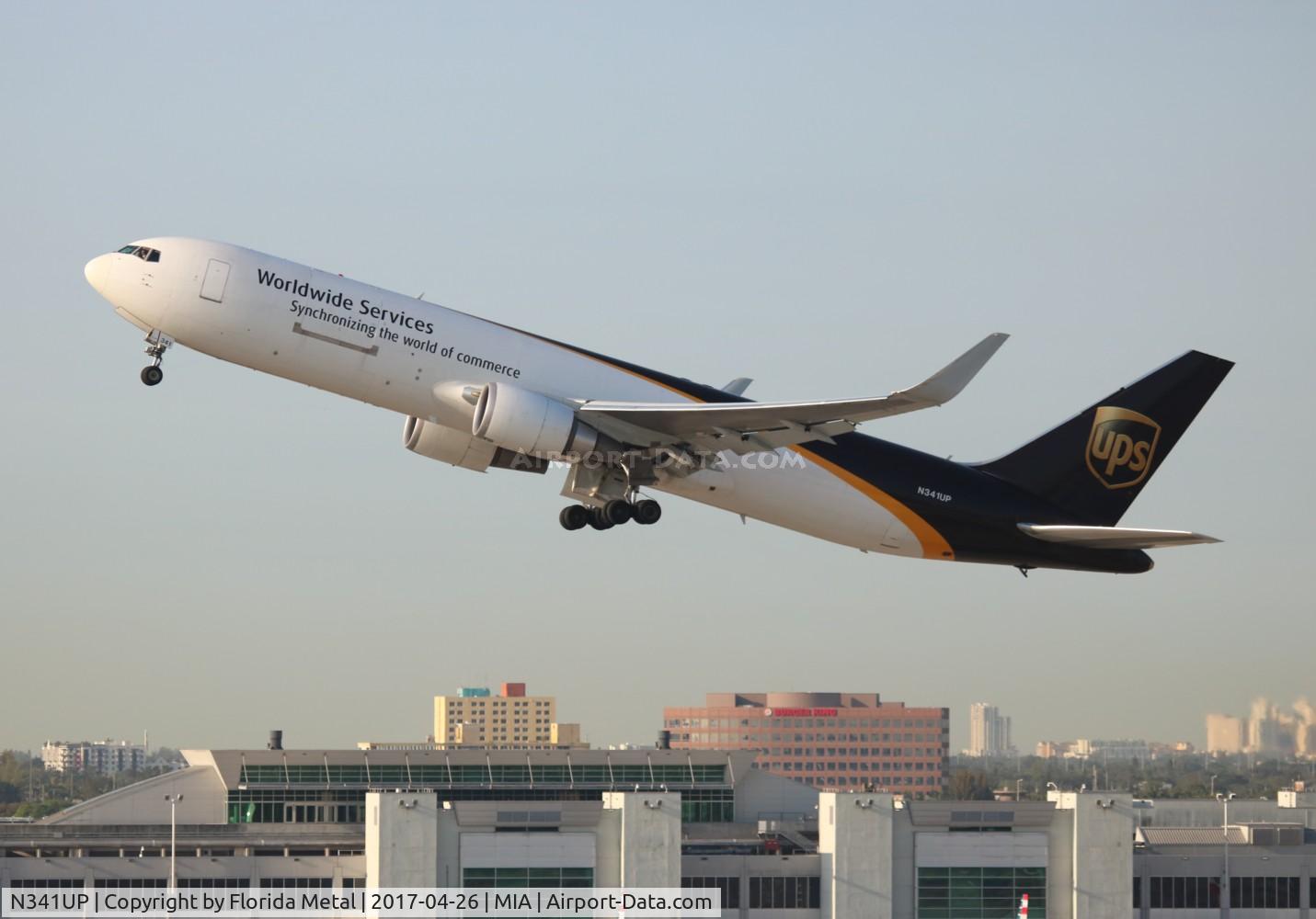 N341UP, 2010 Boeing 767-34AF C/N 37861, UPS 767-300