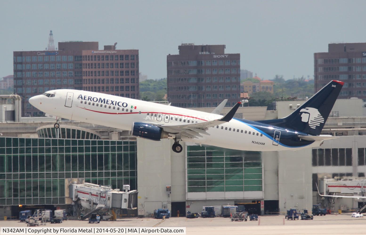 N342AM, 2005 Boeing 737-8Z9 C/N 34262, Aeromexico