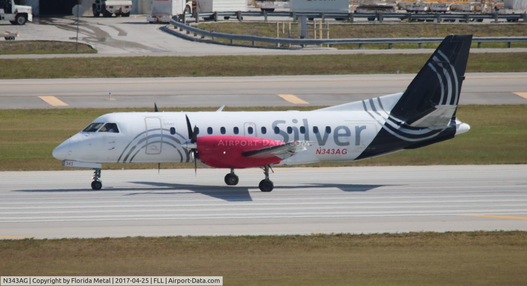 N343AG, 1998 Saab 340B C/N 340B-443, Silver Airways
