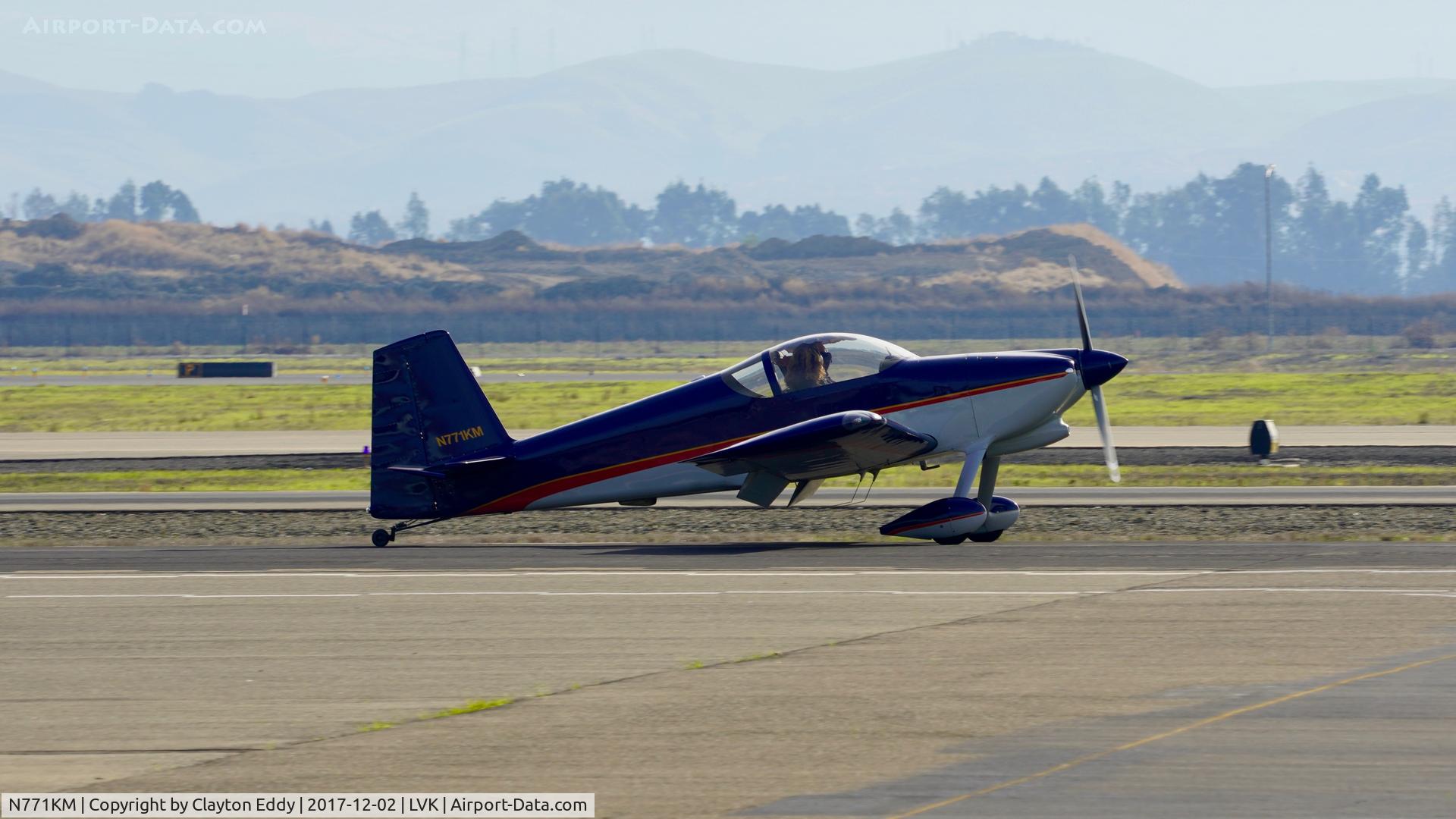 N771KM, 2003 Vans RV-7 C/N 1001, Livermore Airport California 2017.