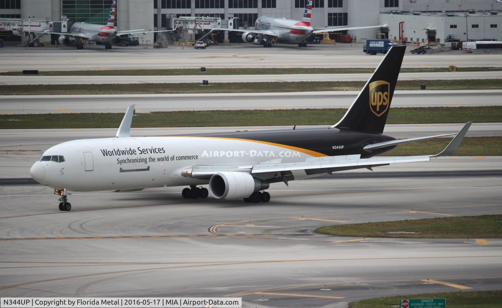 N344UP, 2011 Boeing 767-34AF C/N 37866, UPS 767-300