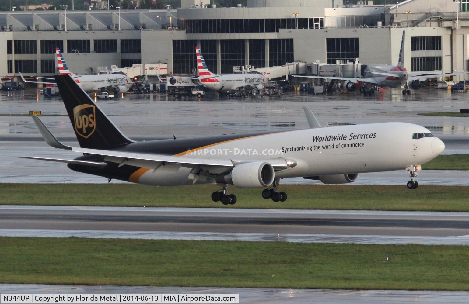 N344UP, 2011 Boeing 767-34AF C/N 37866, UPS 767-300