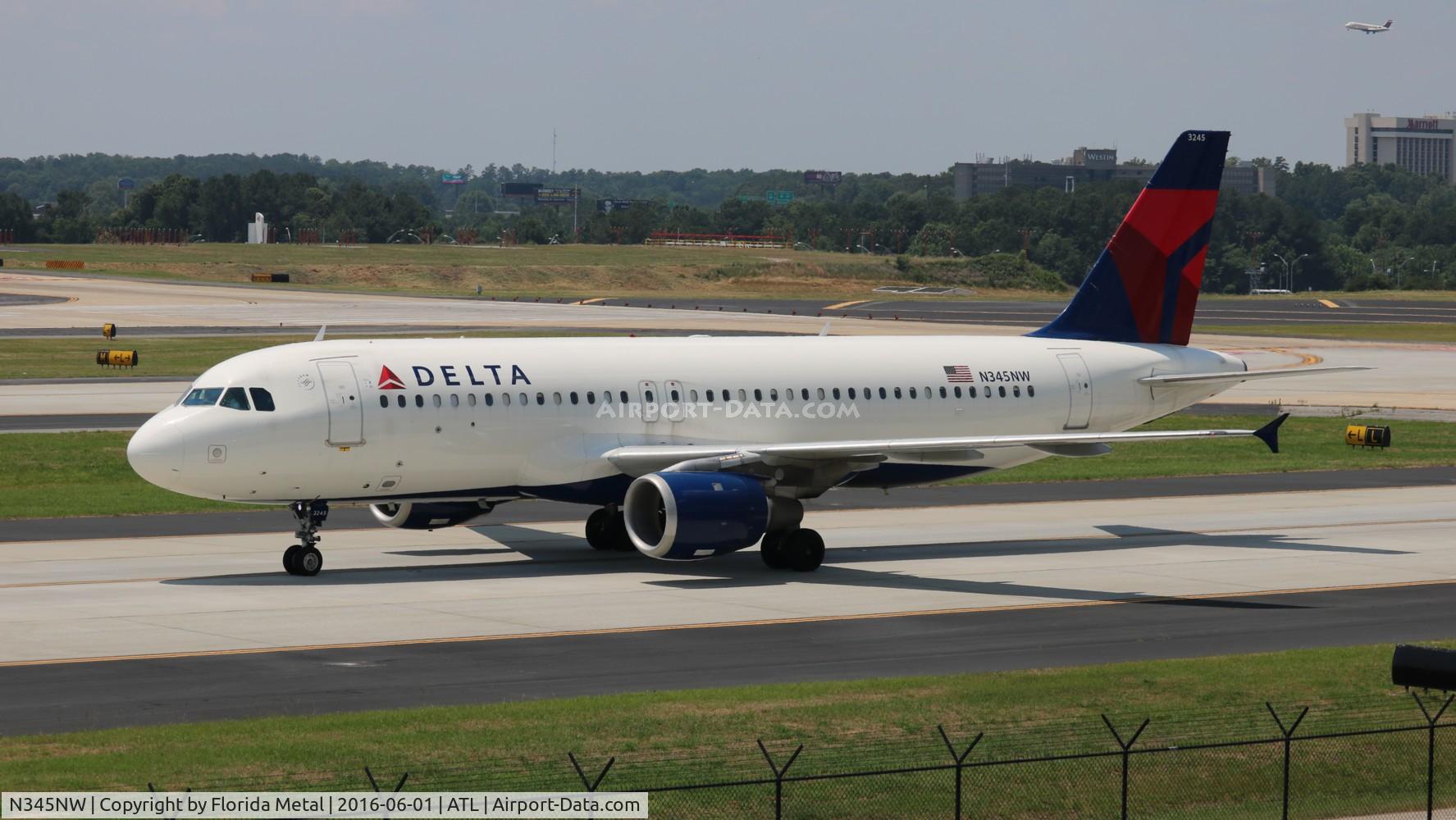 N345NW, 1993 Airbus A320-212 C/N 399, Delta