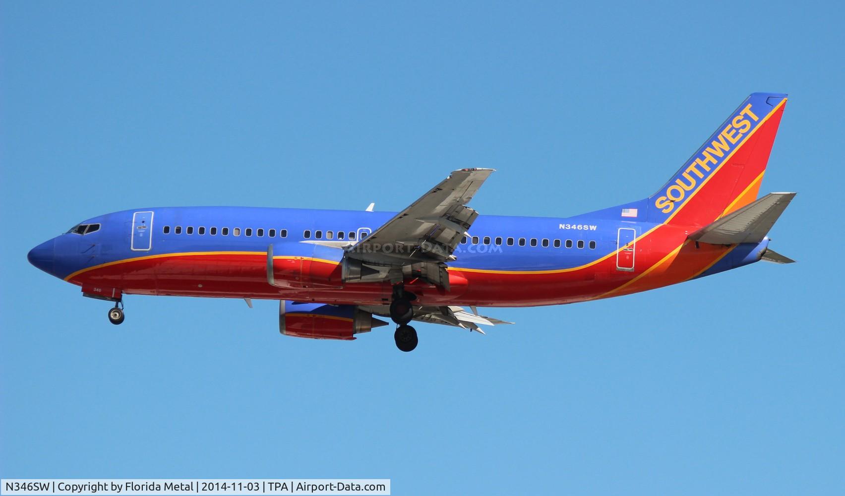 N346SW, 1989 Boeing 737-3H4 C/N 24153, Southwest