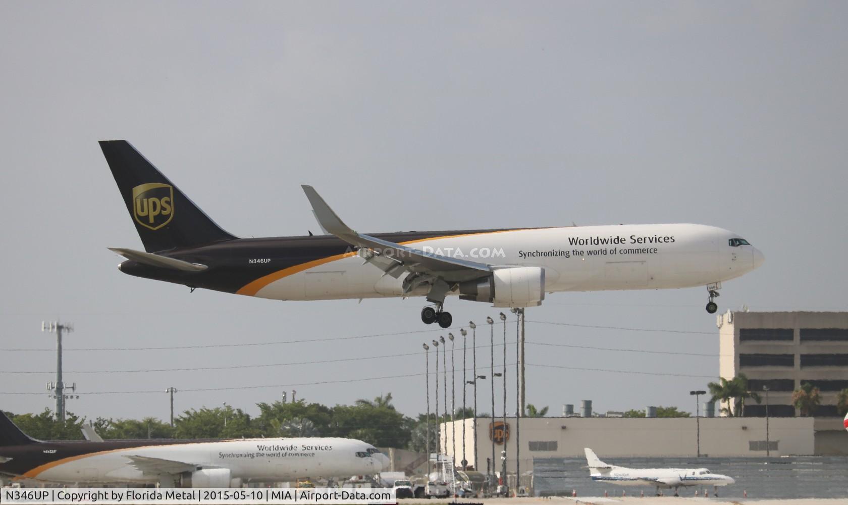 N346UP, 2011 Boeing 767-34AF C/N 37868, UPS 767-300