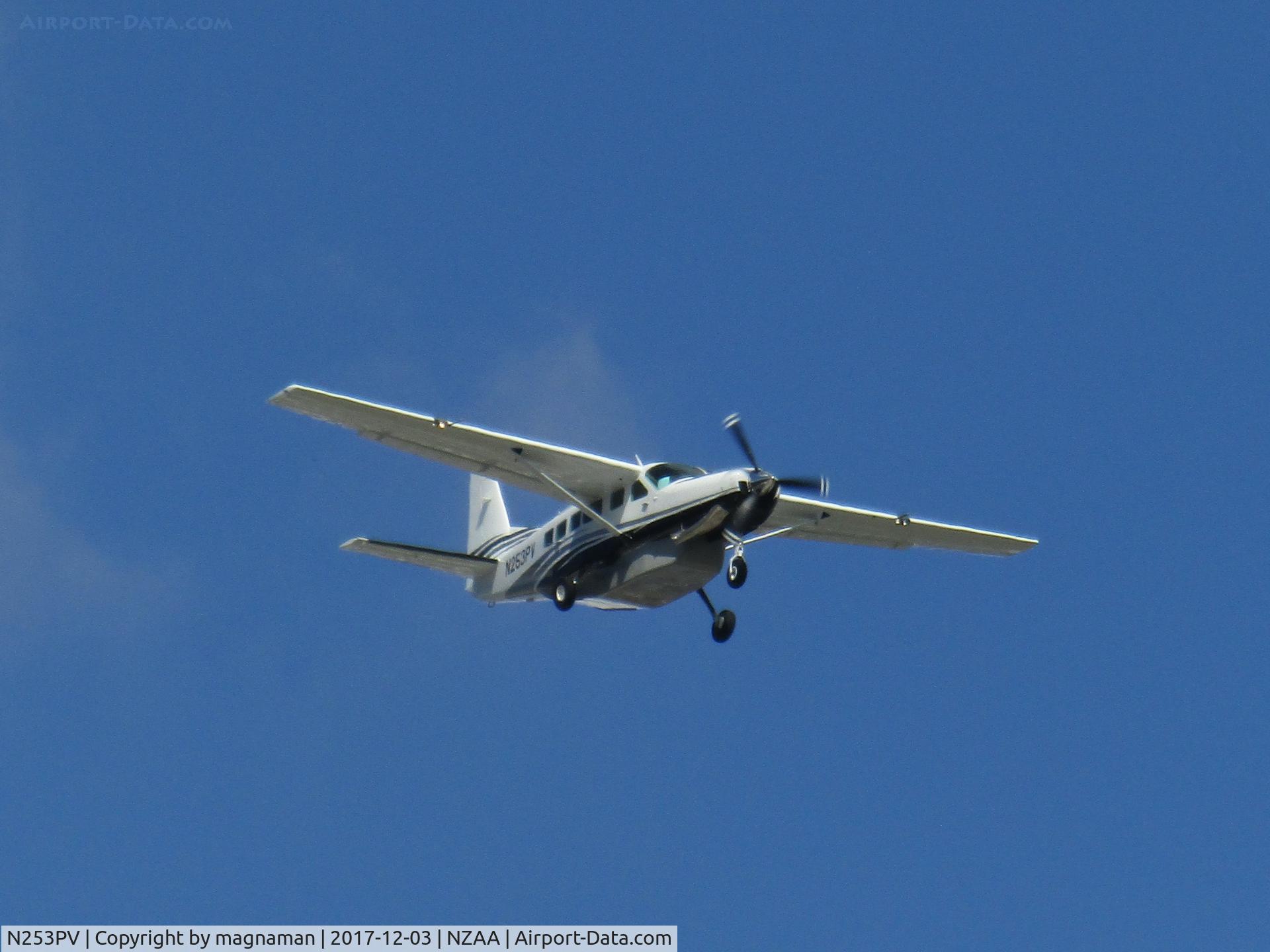 N253PV, 2017 Cessna 208 Caravan C/N 20800605, final approach to auckland