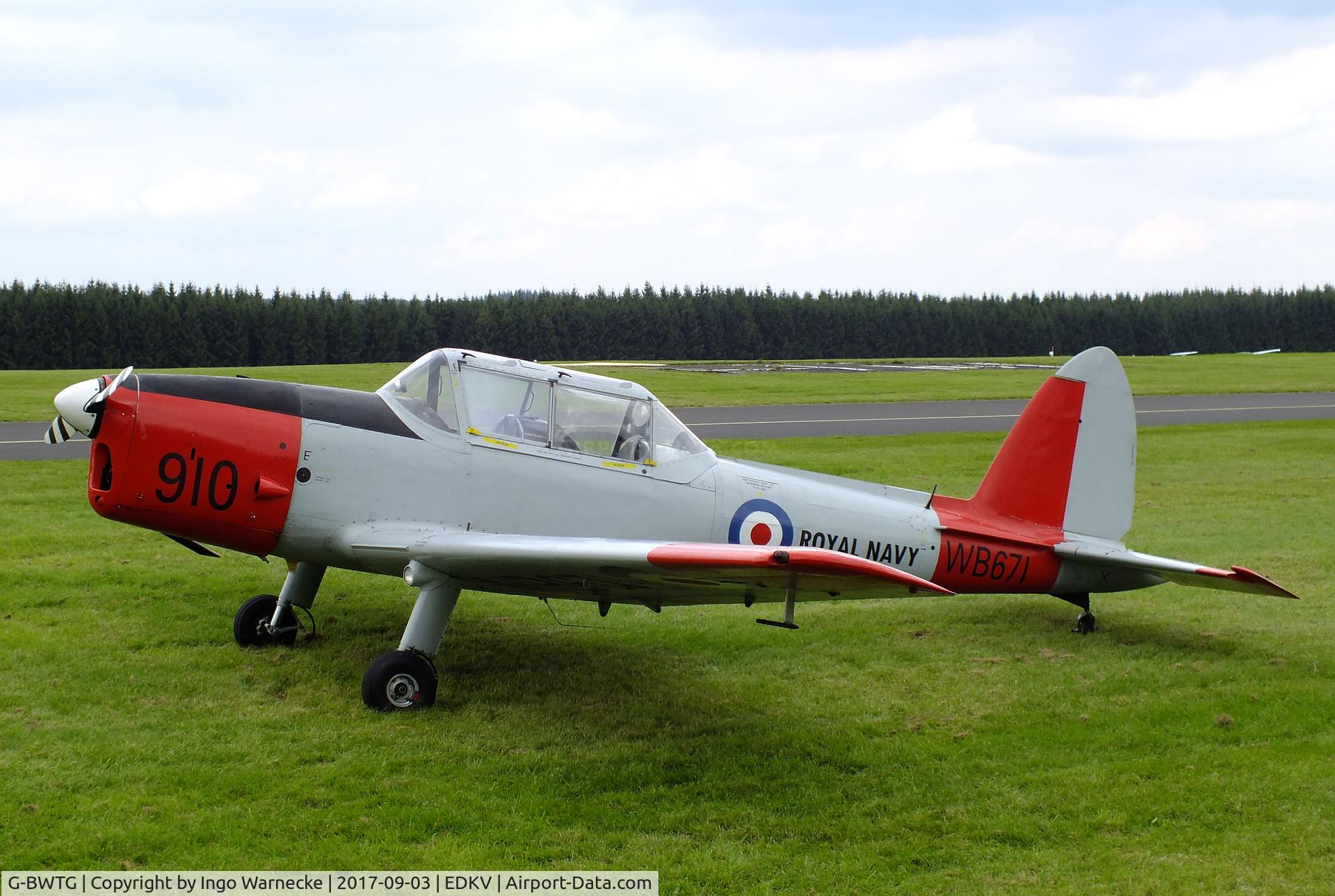 G-BWTG, 1950 De Havilland DHC-1 Chipmunk T.10 C/N C1/0119, De Havilland Canada DHC-1 Chipmunk T10 at the Dahlemer Binz 60th jubilee airfield display