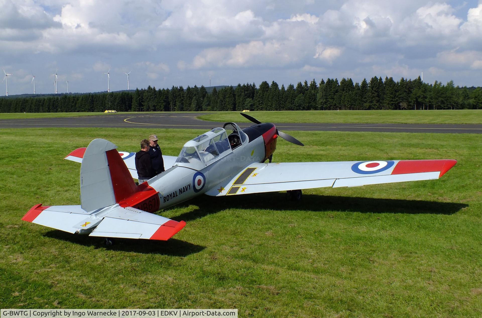 G-BWTG, 1950 De Havilland DHC-1 Chipmunk T.10 C/N C1/0119, De Havilland Canada DHC-1 Chipmunk T10 at the Dahlemer Binz 60th jubilee airfield display