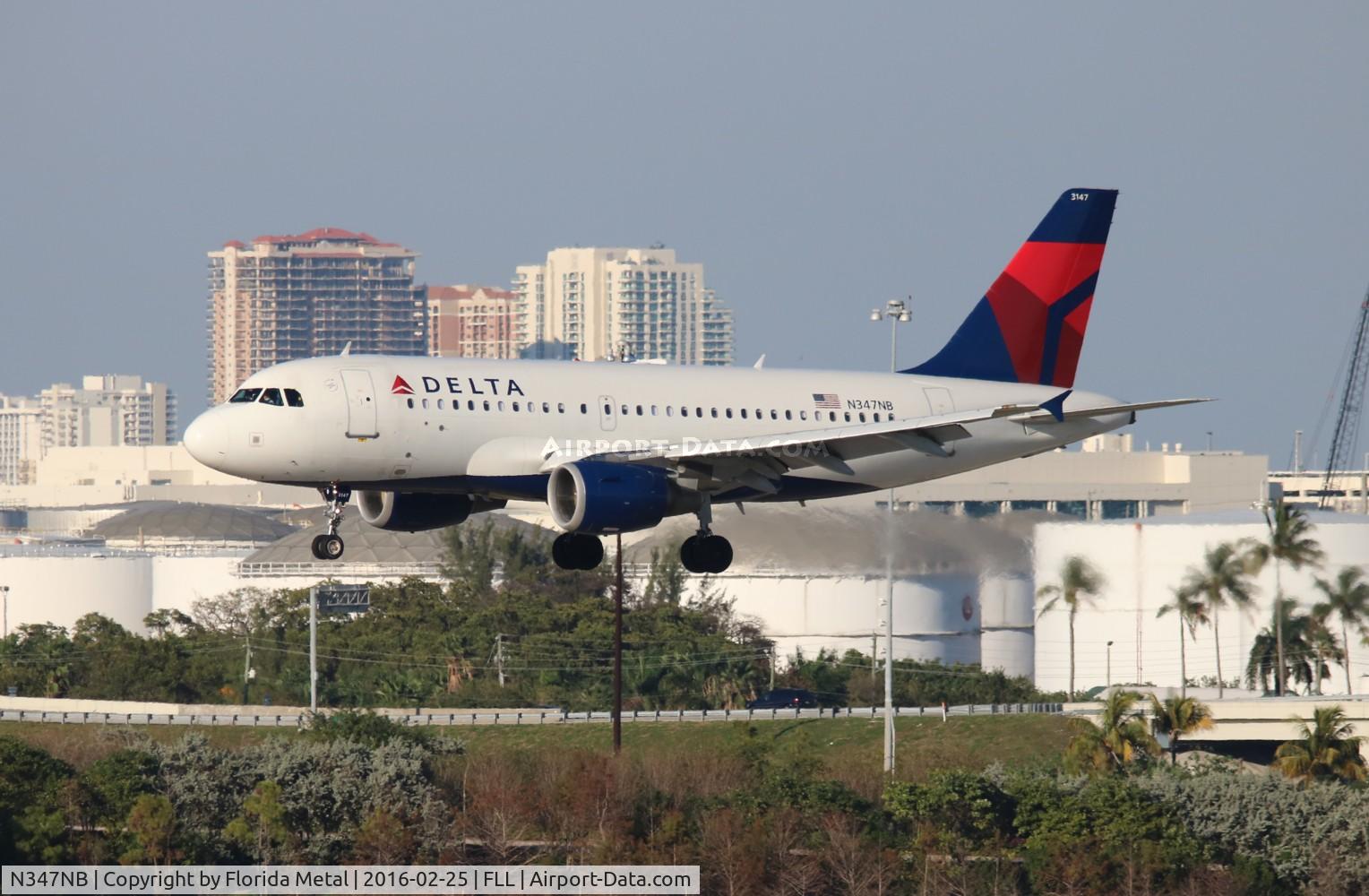 N347NB, 2002 Airbus A319-114 C/N 1800, Delta