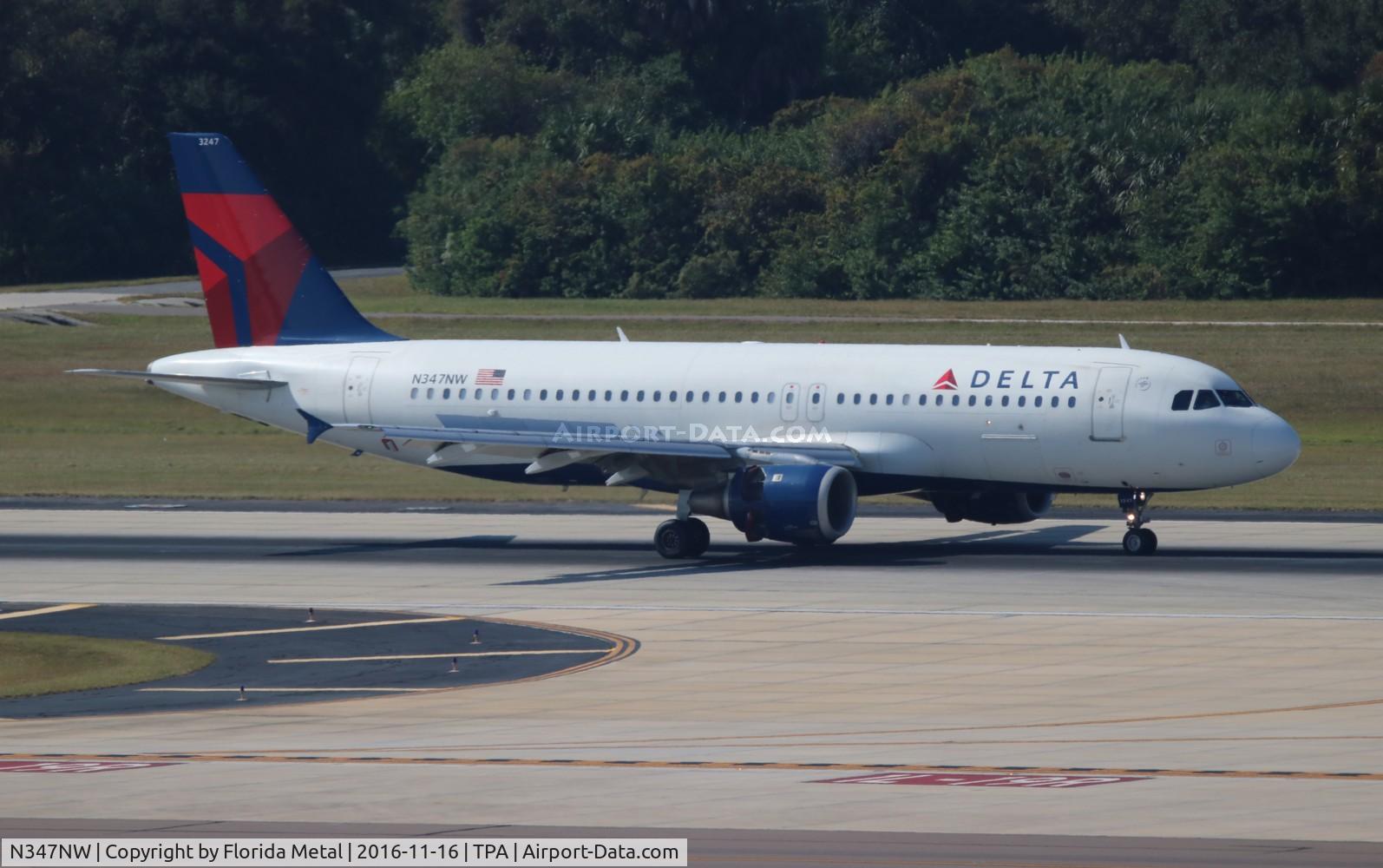 N347NW, 1993 Airbus A320-212 C/N 408, Delta