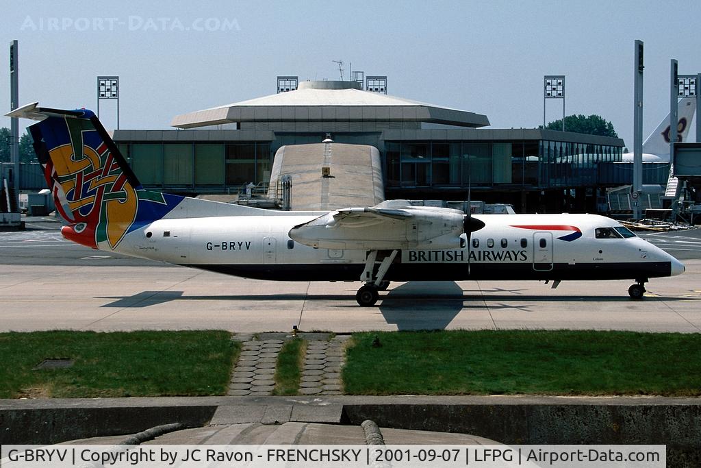 G-BRYV, 1997 De Havilland Canada DHC-8-311 Dash 8 C/N 462, British Airways CitiExpress (now written off) departure at CDG terminl 1