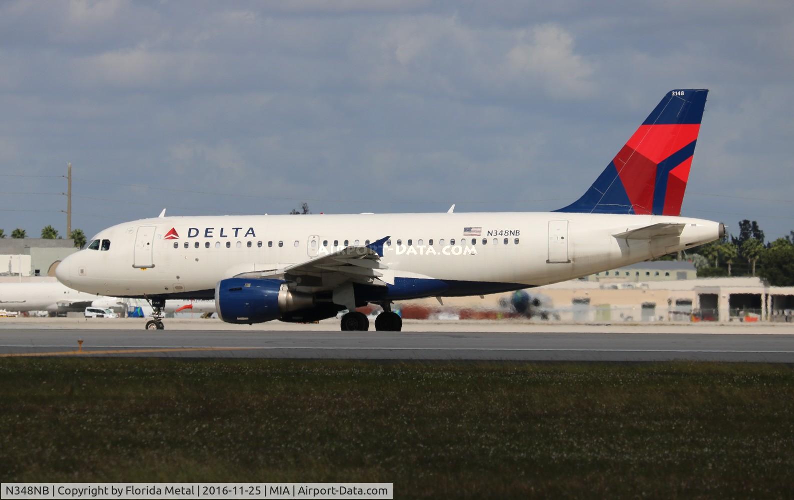 N348NB, 2002 Airbus A319-114 C/N 1810, Delta