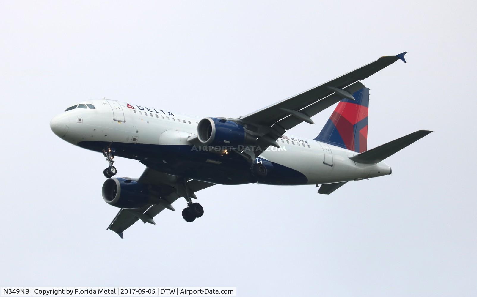N349NB, 2002 Airbus A319-114 C/N 1815, Delta