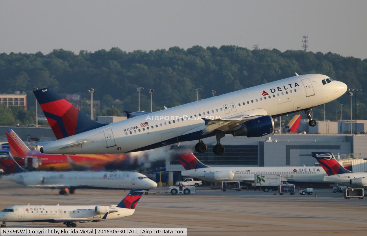 N349NW, 1993 Airbus A320-212 C/N 417, Delta