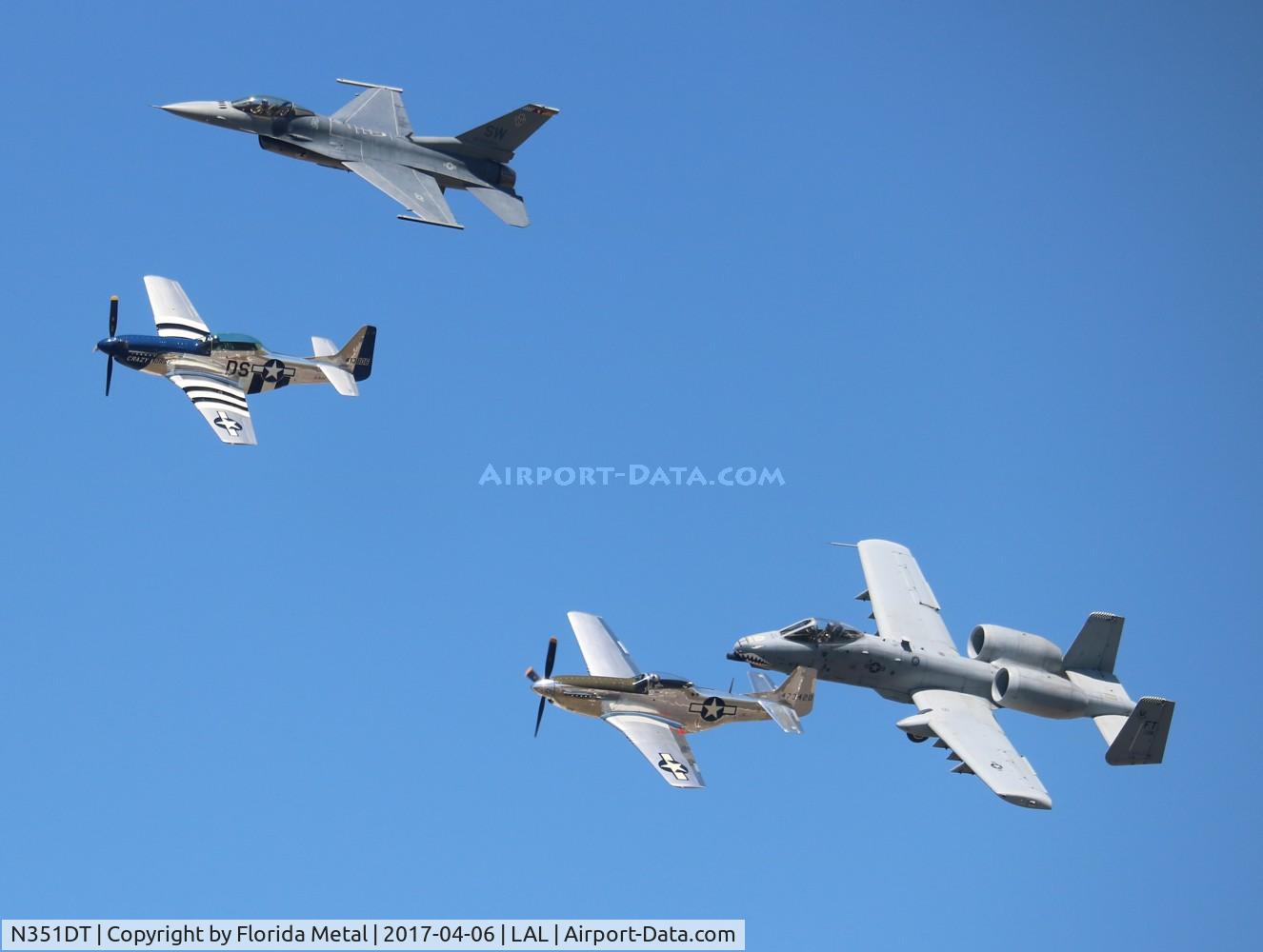 N351DT, 1944 North American P-51D Mustang C/N 122-41042, Heritage Flight