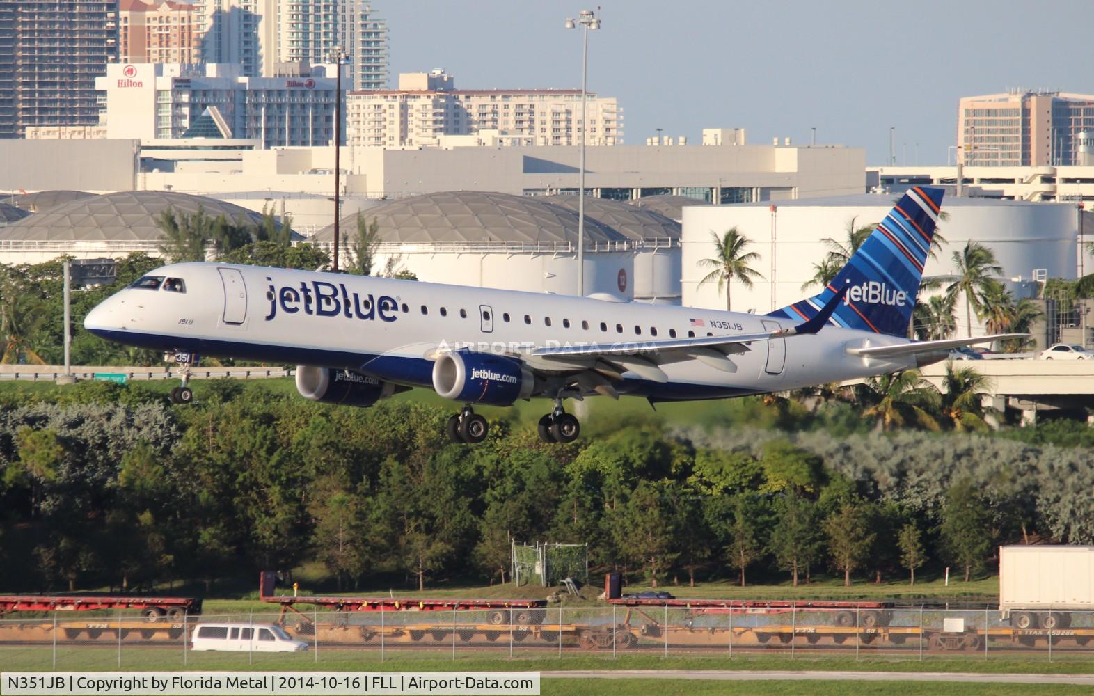 N351JB, 2012 Embraer E190 (ERJ-190-100) C/N 19000549, Jet Blue