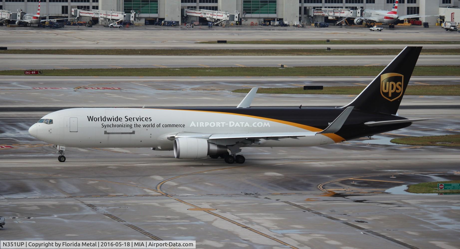 N351UP, 2012 Boeing 767-34AF/ER C/N 37874, UPS 767-300