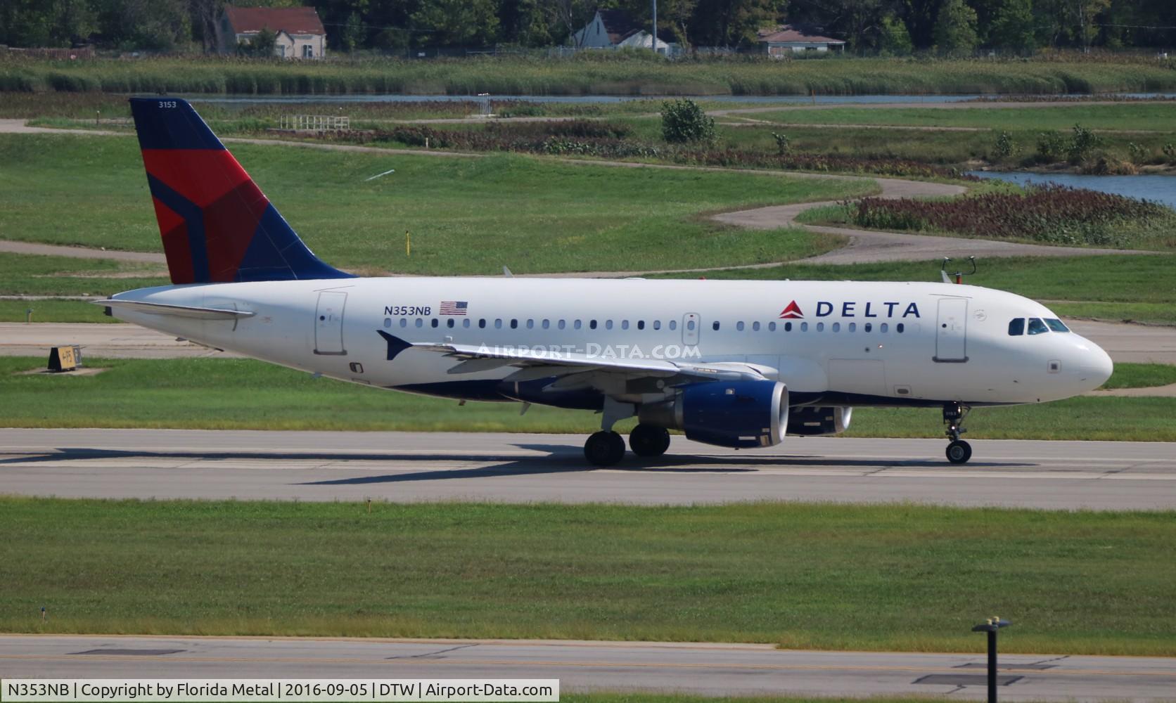 N353NB, 2002 Airbus A319-114 C/N 1828, Delta