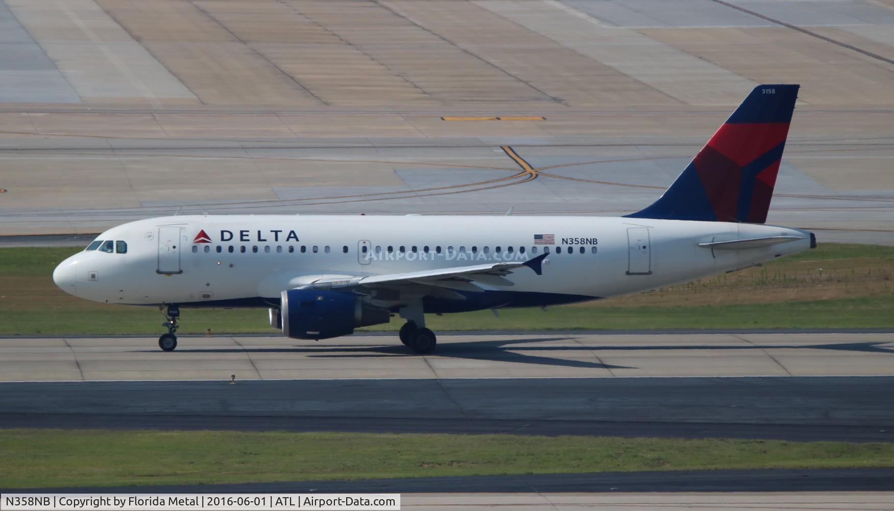 N358NB, 2003 Airbus A319-114 C/N 1897, Delta