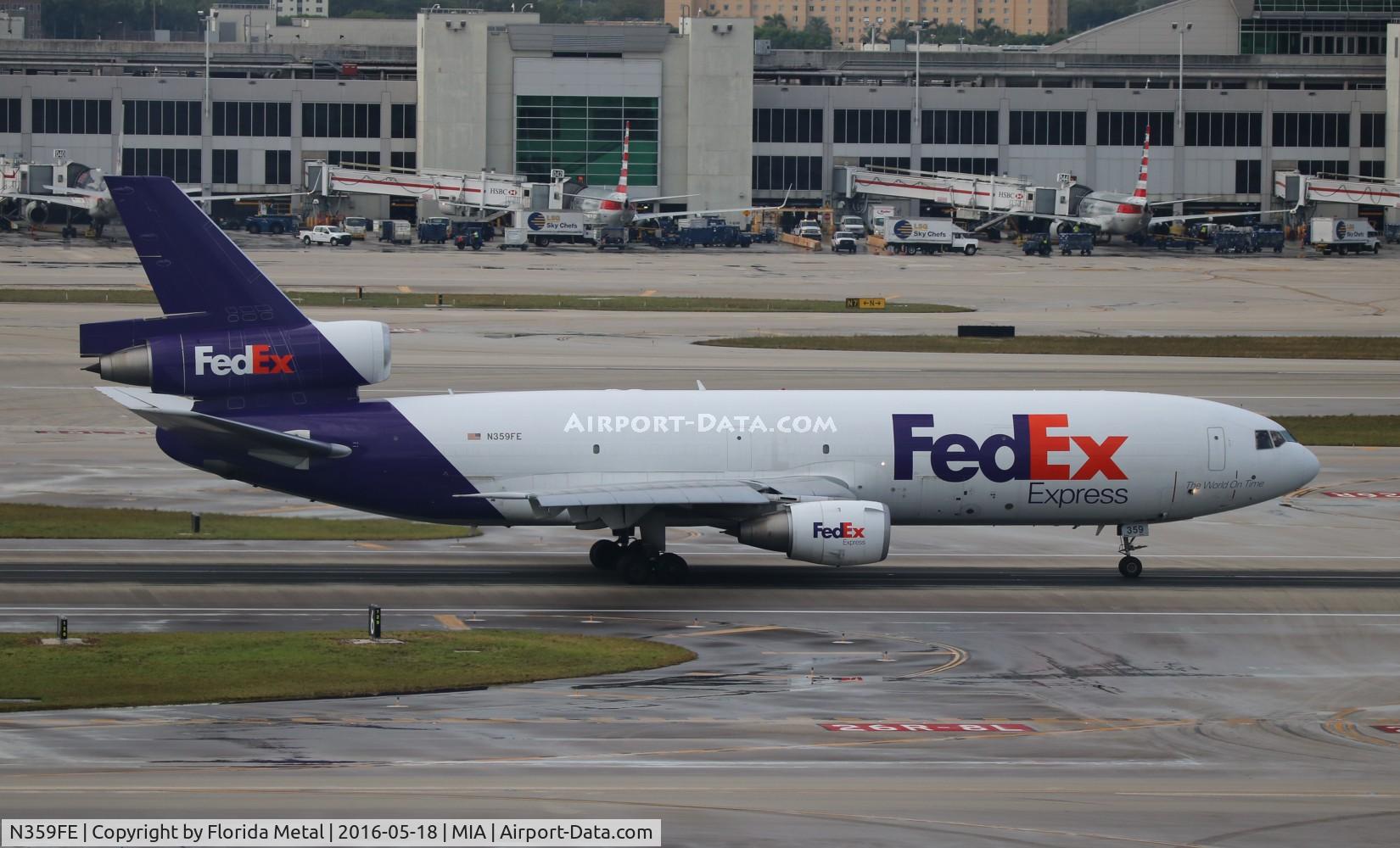 N359FE, 1980 McDonnell Douglas MD-10-10F C/N 46635, Fed Ex