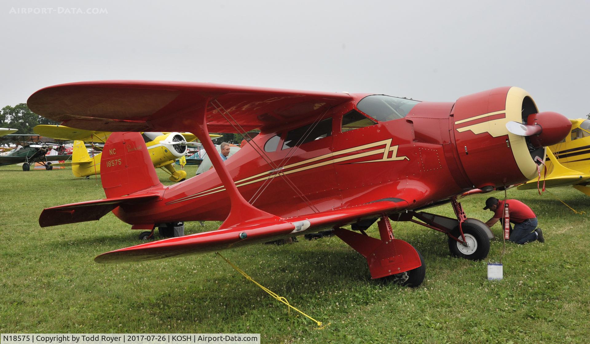 N18575, 1937 Beech D17S Staggerwing C/N 179, Airventure 2017