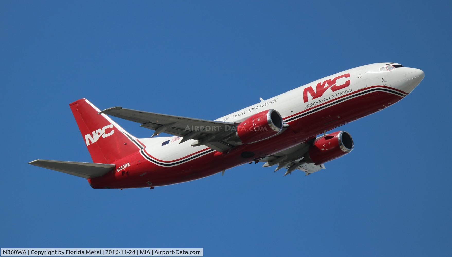 N360WA, 1987 Boeing 737-301 C/N 23553, Northern Air Cargo