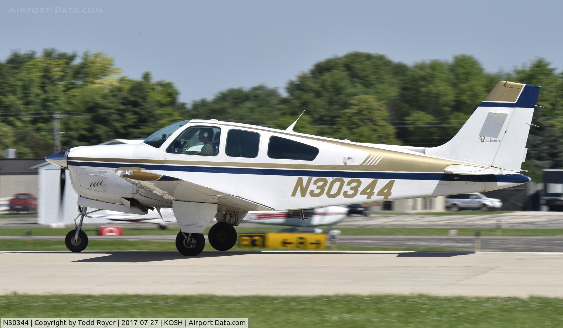 N30344, 1987 Beech F33A Bonanza C/N CE-1111, Airventure 2017