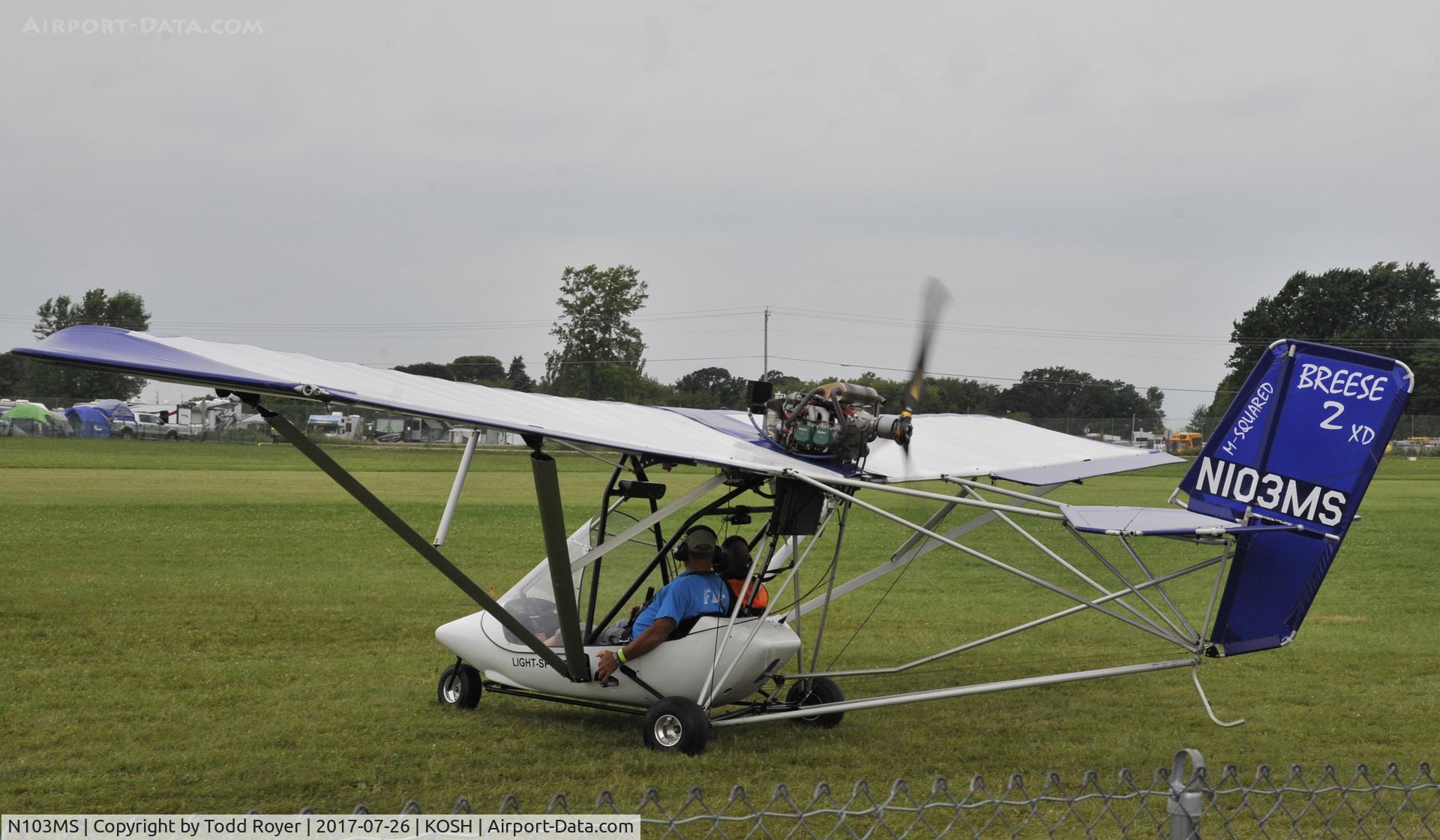 N103MS, 2016 M-Squared Breese 2 C/N 01-2016-0798, Airventure 2017
